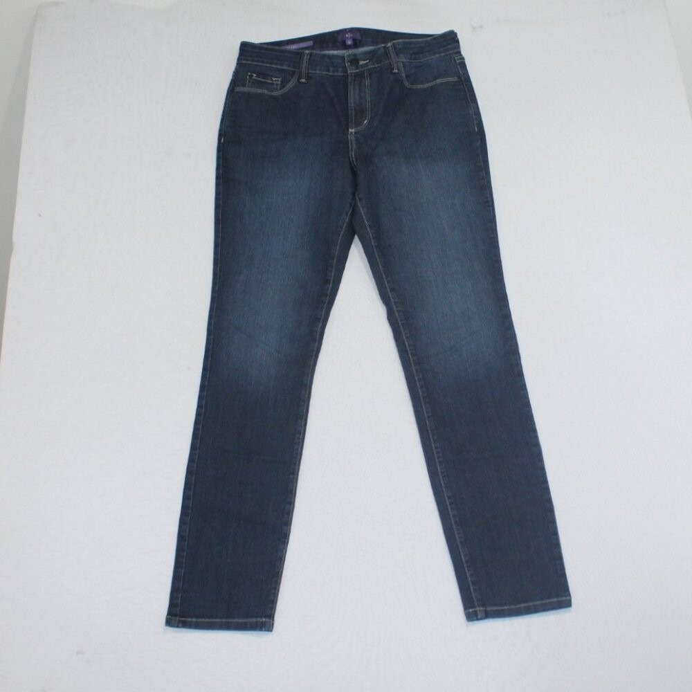 NYDJ Alina Legging Jeans Women 12 Blue Good Lift Tuck Skinny Stretch Denim